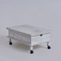 Hanah Home Helsinki Mesa de Café Blanco Antiguo